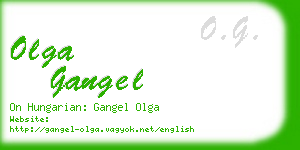 olga gangel business card